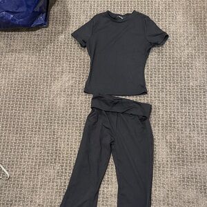 Black Boot Cut & Flare Pants